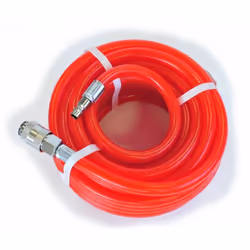En PVC renforcé. Équipé de raccords rapides universels Ø 8 x 13 mm. Pression 15 bar. Longueur : 10 m