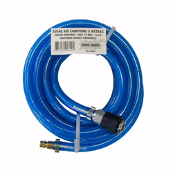 Tuyau air renforcé. En PVC. Avec raccords rapides universels.