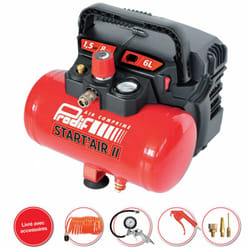 Compresseur coaxial 6L 1,5CV 01906SHK + accessoires Prodif