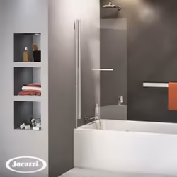 Pare baignoire pivotant et relevable 140x90 laqué blanc Jacuzzi Epure