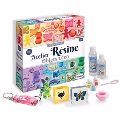 SentoSphère ATELIER RESINE OBJETS DECO, Kit de loisirs créatifs pour enfants, 10 an(s), Carton