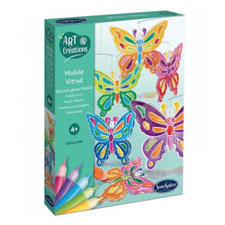 SentoSphère ART & CREATIONS MOBILE VITRAIL - PAPILLONS
