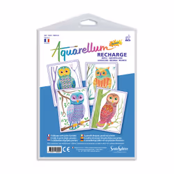 SentoSphère Recharge Aquarellum Junior "Hiboux", 5 an(s), Garçon/Fille, 99 an(s), Multicolore, 190 mm, 3 mm