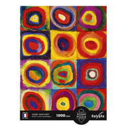 SentoSphère PUZZLE 1000 pièces - Carrés et Cercles Concentriques - Vassily Kandisnky
