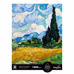 SentoSphère PUZZLE 1000 pièces - Champ de blé avec cyprès - Vincent Van Gogh, 1000 pièce(s), Paysage, 9 an(s)