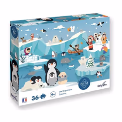SentoSphère PUZZLE 36 pièces - Les Esquimaux, 36 pièce(s), Animaux, 4 an(s)