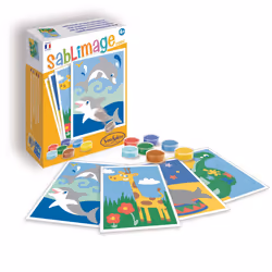 SentoSphère Sablimage Mini "Animaux Exotiques", 4 an(s), Multicolore, 14 pièce(s)