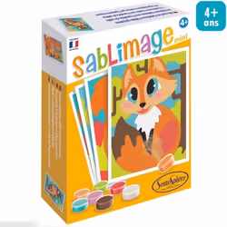 SentoSphère SABLIMAGE MINI - ANIMAUX DES BOIS, Kit de loisirs créatifs pour enfants, 4 an(s), Carton, Multicolore
