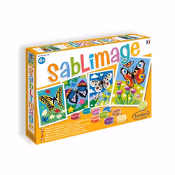SentoSphère SABLIMAGE CONCEPT BOX - PAPILLONS, Kit de loisirs créatifs pour enfants, 4 an(s), Carton, Multicolore