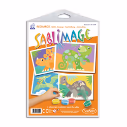 SentoSphère Recharge Sablimage "Dinosaures", 5 an(s), Carton, Multicolore, 4 pièce(s)