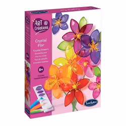 SentoSphère ART & CREATIONS CRYSTAL FLOR, Kit de loisirs créatifs pour enfants, 8 an(s), Carton, Multicolore