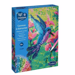 SentoSphère ART & CREATIONS CANEVAS A DIAMANTER - COLIBRI, Kit de loisirs créatifs pour enfants, 8 an(s), Carton, Multicolore