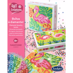 SentoSphère ART & CREATIONS BOITES A DIAMANTER FLAMANTS ROSES