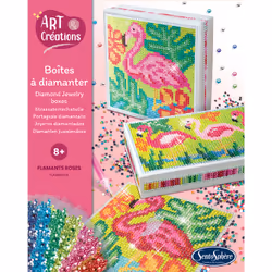SentoSphère ART & CREATIONS BOITES A DIAMANTER FLAMANTS ROSES