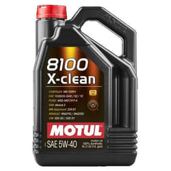 Motul 8100 X-clean 5W-40 5I Huile moteur 102051 VOLKSWAGEN: Passat B7 Berline, Eos, TRANSPORTER 4 Bus, BMW: X6, 1 5 portes, 3 Berline, RENAULT: Clio 4