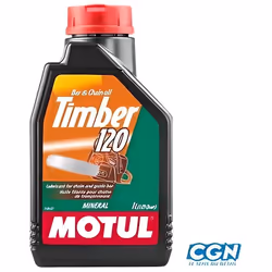 Huile pour chaîne de tronçonneuse - Motul - Timber 120 - 1 litre - Motorisé