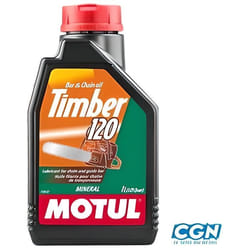 Huile pour chaîne de tronçonneuse - Motul - Timber 120 - 1 litre - Motorisé