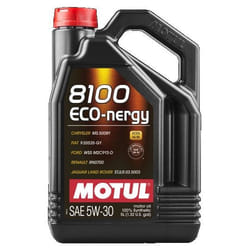 Motul 8100 ECO-NERGY 5W-30 5I Huile moteur 102898 FORD: Transit Custom V362 Minibus, FIESTA 6, Transit Mk6 Camion plate-forme/Châssis