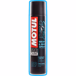 MOTUL MC Care E9 Wash And Wax Dry Cleaner Spray de 400 ml