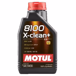 Huile moteur; MOTUL; X-CLEAN+; 5W-30 1; pour BMW, AUDI, MERCEDES-BENZ, VOLKSWAGEN, SEAT