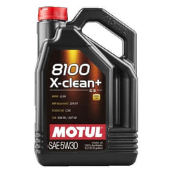 Motul 8100 X-CLEAN+ 5W-30 5I Huile moteur 106377 VOLKSWAGEN: GOLF 6, Amarok Pick-up, Tiguan Allspace, AUDI: A3 3/5 portes, A1 3/5 portes