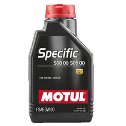 Motul Specific 508 00 509 00 0W-20 1I Huile moteur 107385 AUDI: A1 Sportback, TT Coupé, A3 Sportback, VOLKSWAGEN: Golf 7, Golf VIII 3/5 portes