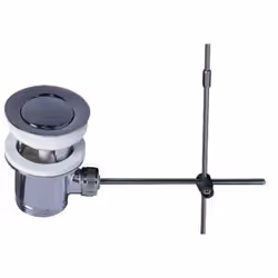 Bonde de lavabo fermeture sans tirette Wirquin SL201 chromé