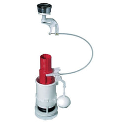 Wirquin MWS00 Bouton de rinçage Rouge, Argent, Blanc