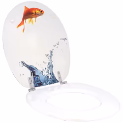 Wirquin 20717963 Abattant rigide Bois Multicolore, Blanc
