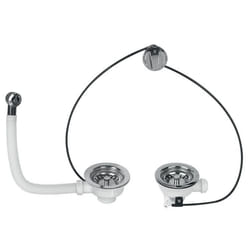 Wirquin 30718724 vidage pour évier Gris, Acier inoxydable 9 cm (3.54")