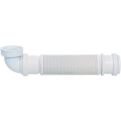 Siphon d'évier Senzo extra-plat Wirquin 30718739, blanc