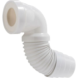 Wirquin - Pipe wc coudée extensible, à coller pour évacuation toilette 70718813, blanc
