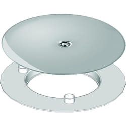 Wirquin - 30719719 Dôme en abs chromé pour bonde évacuation bonde de douche extra-plate, chromé
