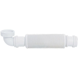 Wirquin - Siphon de lavabo extra-plat sans garde d'eau Senzo 30720471, blanc