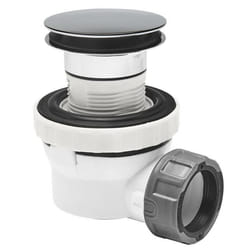 Syphon - WIRQUIN - Bonde de lavabo Xs Pure - Blanc - Ecoulement libre - Ultra-compact