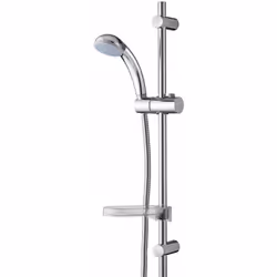 Description générale Kit de douche Wirquin Equo 1 jet chromé, conçu pour apporter confort et efficacité dans votre salle de b ...