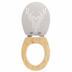 Wirquin 20721956 Abattant souple Bambou, Bois Blanc, Bois