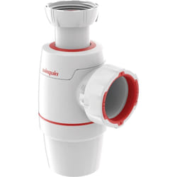 Siphon d'évier Néo Air Ø40 mm zéro fuite Wirquin 30722150, blanc
