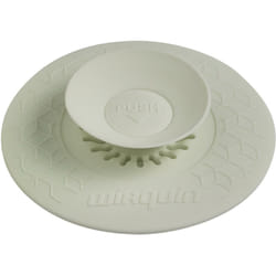 Bouchon et filtre universel Uppy adapté aux évacuations évier, lavabo, baignoire Wirquin 30722337, blanc
