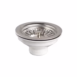 Bonde evier inox avec panier sans trop plein 90mm - Wirquin