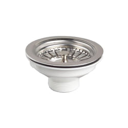 Bonde evier inox avec panier sans trop plein 90mm - Wirquin