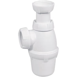 Siphon lavabo (Ø32mm) - Diamètre: 32 mm - Hauteur: de 135 à 180 mm - Siphon lavabo: 1''1/4 - blanc