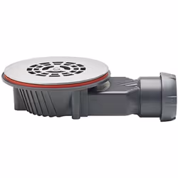 Présentation Diamètre de bonde : 90 mm Hauteur : 40 mm Diamètre de grille : 113 mm Débit : 32 L/mn Cartouche PP et membrane e ...