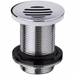 Présentation Bonde Lavabo Ø63 à écoulement libre grille incurvée sans trop plein Écrou ergonomique et hauteur de bonde de 75  ...