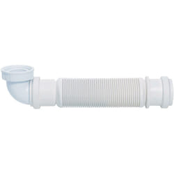 Siphon d'évier Senzo gain de place Ø40 mm Wirquin 30723637, blanc