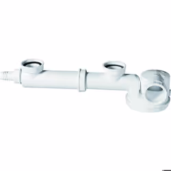 Siphon 2 bacs - Wirquin Pro - diamètre40mm - Gain de place