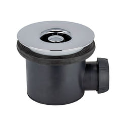 Bonde de douche Ø90/40 grille abs chrome/gris - Wirquin