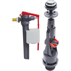 Chasse d'eau wc complète mécanisme wc interrompable Aquacontrol & robinet flotteur à alimentation latérale Jollyfill Wirquin 10723887, gris