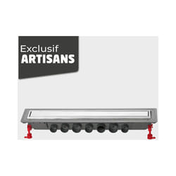 Caniveau douche Venisio Expert Hauteur 89mm + Grille inox - 800mm - Wirquin