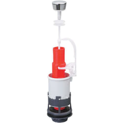Mécanisme chasse d'eau wc simple chasse avec bouton poussoir à bouton indépendant mp Wirquin 10724082, gris